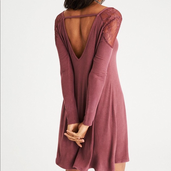 American Eagle Outfitters Dresses & Skirts - AEO Soft Lace-Shoulder Dress